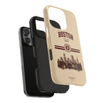 Boston Skyline Tough Phone Case — Vintage Cityscape, 'Boston 2026' Protective Phone Cover