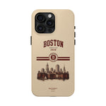 Boston Skyline Tough Phone Case — Vintage Cityscape, 'Boston 2026' Protective Phone Cover