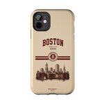 Boston Skyline Tough Phone Case — Vintage Cityscape, 'Boston 2026' Protective Phone Cover