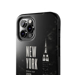 New York 2026 Tough Phone Case — Black Cityscape Protective Cover