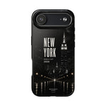 New York 2026 Tough Phone Case — Black Cityscape Protective Cover