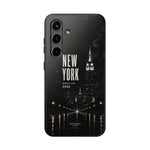 New York 2026 Tough Phone Case — Black Cityscape Protective Cover