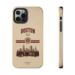 Boston Skyline Tough Phone Case — Vintage Cityscape, 'Boston 2026' Protective Phone Cover