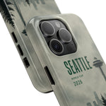 Seattle 2026 Tough Phone Case — Space Needle Mist Forest Protective Cover