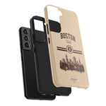 Boston Skyline Tough Phone Case — Vintage Cityscape, 'Boston 2026' Protective Phone Cover