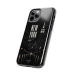New York 2026 Tough Phone Case — Black Cityscape Protective Cover