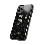 New York 2026 Tough Phone Case — Black Cityscape Protective Cover