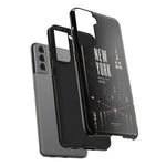New York 2026 Tough Phone Case — Black Cityscape Protective Cover