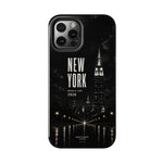 New York 2026 Tough Phone Case — Black Cityscape Protective Cover