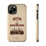 Boston Skyline Tough Phone Case — Vintage Cityscape, 'Boston 2026' Protective Phone Cover
