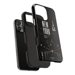 New York 2026 Tough Phone Case — Black Cityscape Protective Cover