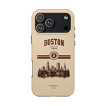 Boston Skyline Tough Phone Case — Vintage Cityscape, 'Boston 2026' Protective Phone Cover