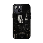 New York 2026 Tough Phone Case — Black Cityscape Protective Cover