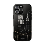 New York 2026 Tough Phone Case — Black Cityscape Protective Cover