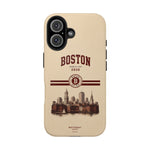 Boston Skyline Tough Phone Case — Vintage Cityscape, 'Boston 2026' Protective Phone Cover
