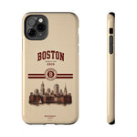 Boston Skyline Tough Phone Case — Vintage Cityscape, 'Boston 2026' Protective Phone Cover