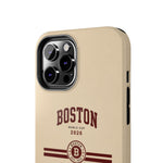 Boston Skyline Tough Phone Case — Vintage Cityscape, 'Boston 2026' Protective Phone Cover