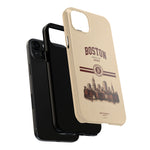 Boston Skyline Tough Phone Case — Vintage Cityscape, 'Boston 2026' Protective Phone Cover