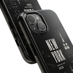 New York 2026 Tough Phone Case — Black Cityscape Protective Cover