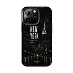 New York 2026 Tough Phone Case — Black Cityscape Protective Cover