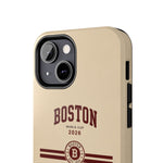Boston Skyline Tough Phone Case — Vintage Cityscape, 'Boston 2026' Protective Phone Cover