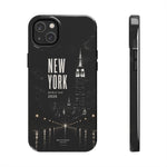 New York 2026 Tough Phone Case — Black Cityscape Protective Cover