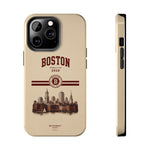 Boston Skyline Tough Phone Case — Vintage Cityscape, 'Boston 2026' Protective Phone Cover
