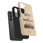 Boston Skyline Tough Phone Case — Vintage Cityscape, 'Boston 2026' Protective Phone Cover