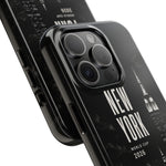 New York 2026 Tough Phone Case — Black Cityscape Protective Cover