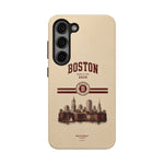Boston Skyline Tough Phone Case — Vintage Cityscape, 'Boston 2026' Protective Phone Cover