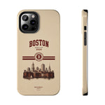 Boston Skyline Tough Phone Case — Vintage Cityscape, 'Boston 2026' Protective Phone Cover