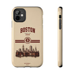 Boston Skyline Tough Phone Case — Vintage Cityscape, 'Boston 2026' Protective Phone Cover