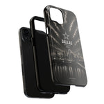 Dallas World Cup 2026 Tough Phone Case – Black City Skyline with Star Logo