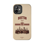 Boston Skyline Tough Phone Case — Vintage Cityscape, 'Boston 2026' Protective Phone Cover