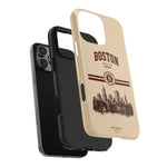 Boston Skyline Tough Phone Case — Vintage Cityscape, 'Boston 2026' Protective Phone Cover