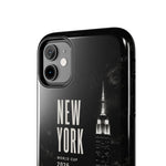 New York 2026 Tough Phone Case — Black Cityscape Protective Cover