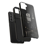 New York 2026 Tough Phone Case — Black Cityscape Protective Cover