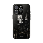 New York 2026 Tough Phone Case — Black Cityscape Protective Cover