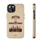 Boston Skyline Tough Phone Case — Vintage Cityscape, 'Boston 2026' Protective Phone Cover