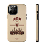 Boston Skyline Tough Phone Case — Vintage Cityscape, 'Boston 2026' Protective Phone Cover