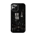 New York 2026 Tough Phone Case — Black Cityscape Protective Cover