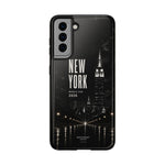 New York 2026 Tough Phone Case — Black Cityscape Protective Cover