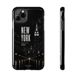 New York 2026 Tough Phone Case — Black Cityscape Protective Cover