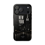 New York 2026 Tough Phone Case — Black Cityscape Protective Cover