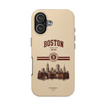 Boston Skyline Tough Phone Case — Vintage Cityscape, 'Boston 2026' Protective Phone Cover