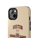 Boston Skyline Tough Phone Case — Vintage Cityscape, 'Boston 2026' Protective Phone Cover