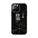 New York 2026 Tough Phone Case — Black Cityscape Protective Cover