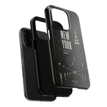 New York 2026 Tough Phone Case — Black Cityscape Protective Cover