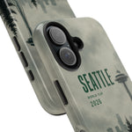 Seattle 2026 Tough Phone Case — Space Needle Mist Forest Protective Cover