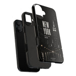 New York 2026 Tough Phone Case — Black Cityscape Protective Cover